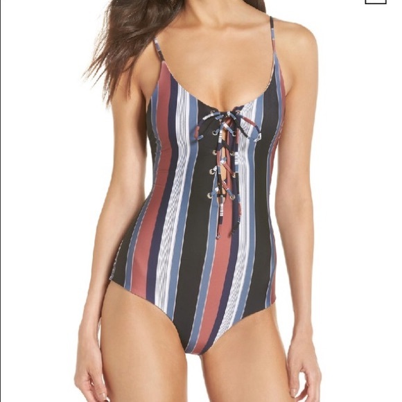 Tavik MONAHAN Reversible One Piece Swimsuit L - Picture 2 of 5